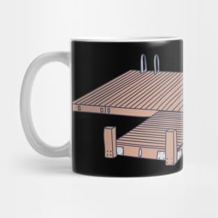 Dock Worker - Fishing Docker - Lakehouse Boat Dock Mug